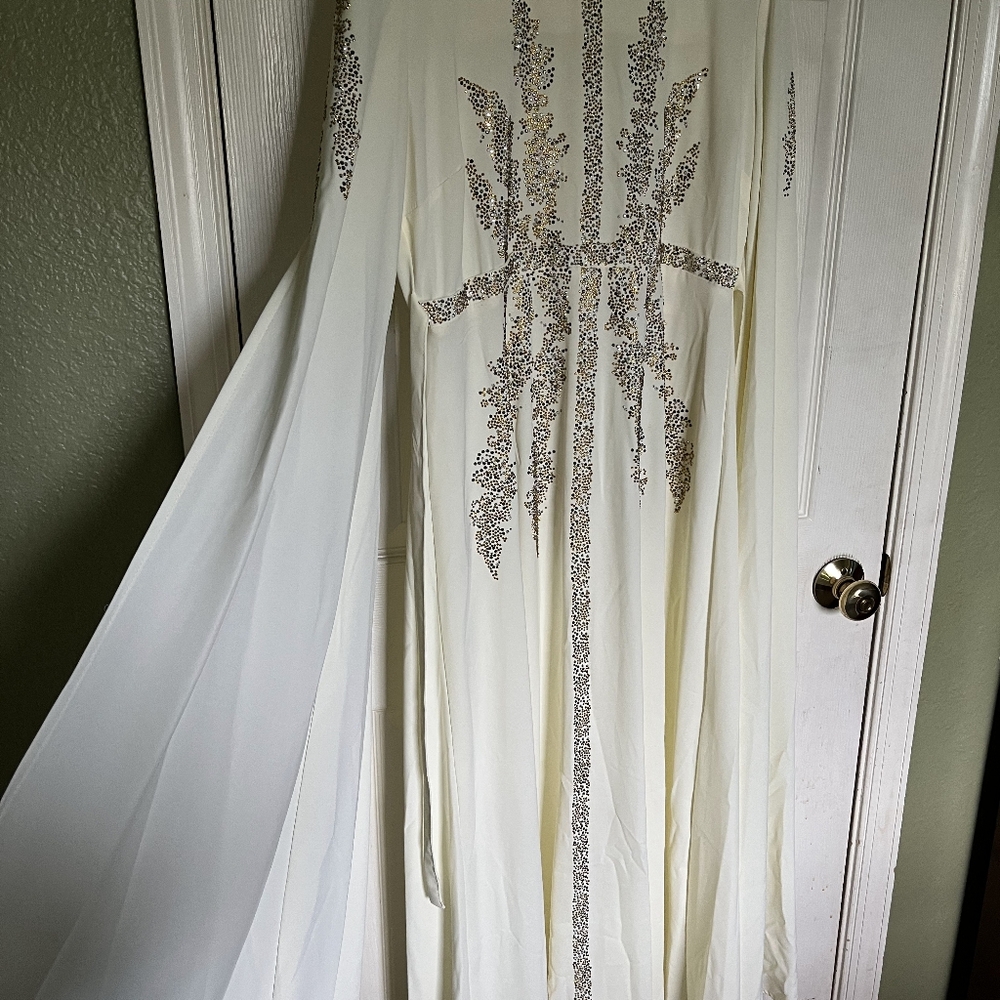 Elegant White Embellished Gown